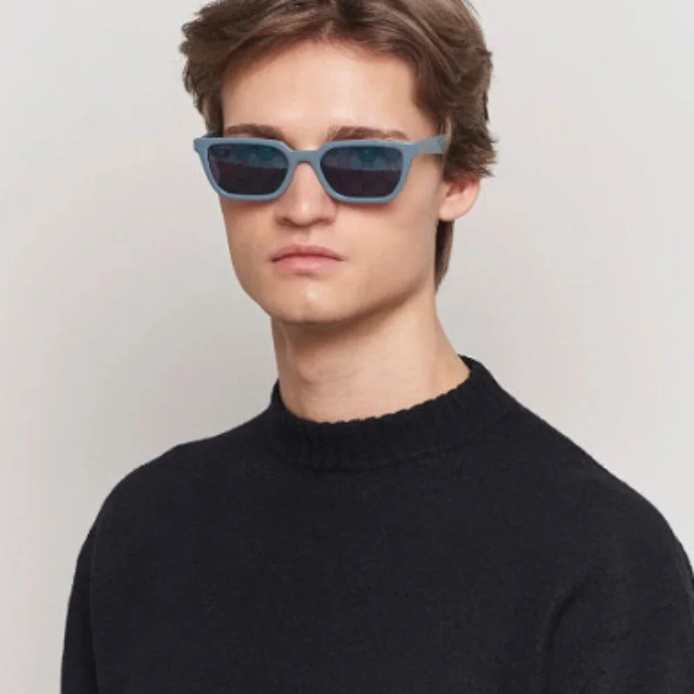 Gucci GG1539S 003 Sunglasses Light Blue Square Frame